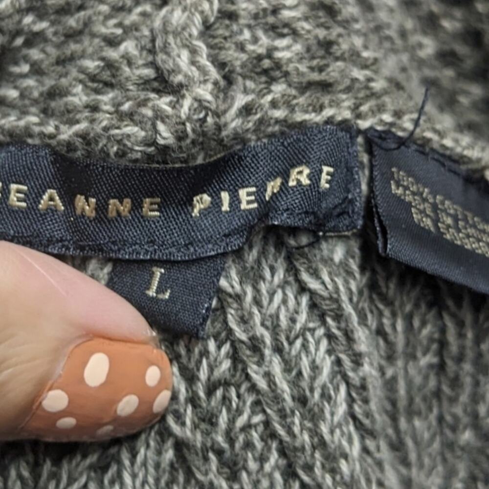 Jeanne‎ Pierre cowlneck dipped hem oversized knit sweater size L - Picture 6 of 6